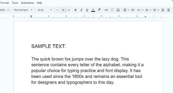 how to format a hanging indent in Google Docs