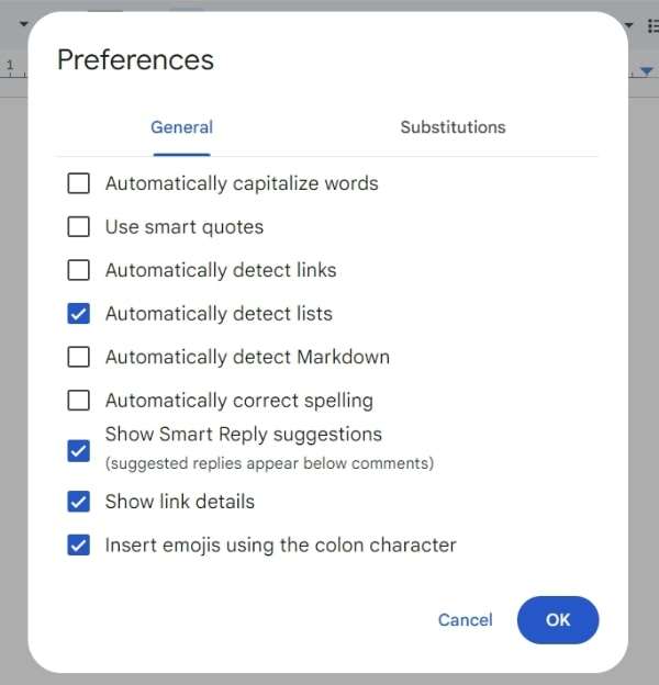 how to turn off auto formatting in Google Docs