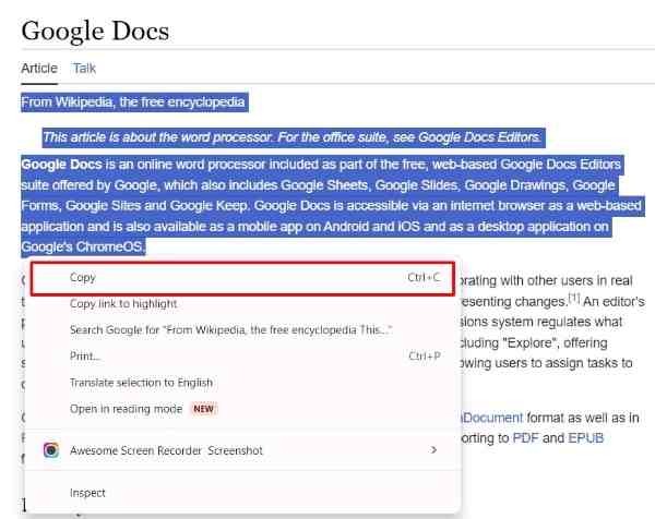 how to keep formatting in Google Docs