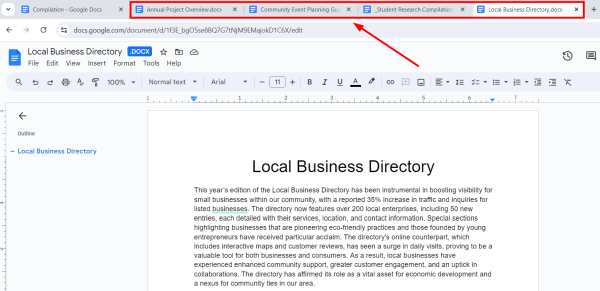 print multiple at once google docs