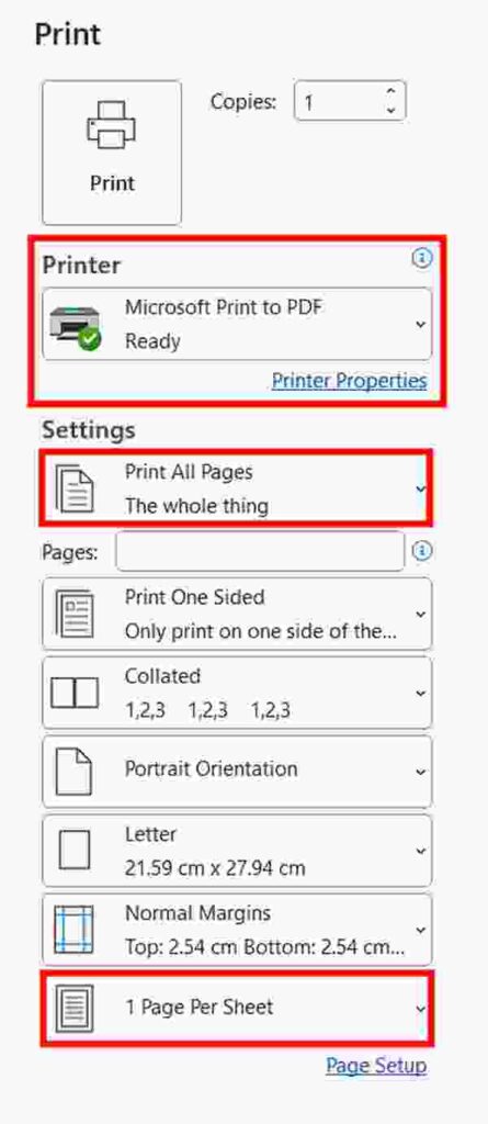 can you print comments in Google Docs