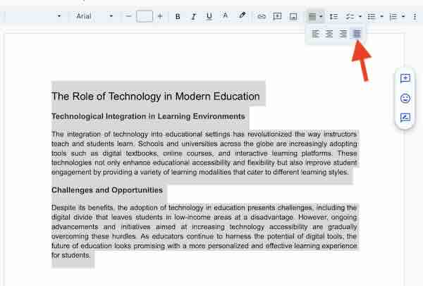 Justified Margins on Google Docs (Easiest Way in 2025) - Doc Genie