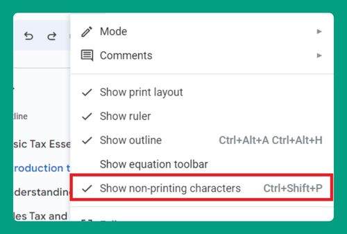 How to Show Non-Printing Characters in Google Docs (2024)