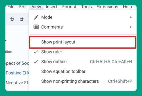 Print Layout in Google Docs (Easiest Way in 2024)