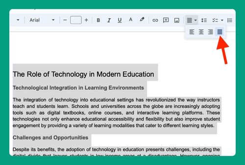 Justified Margins on Google Docs (Easiest Way in 2024)