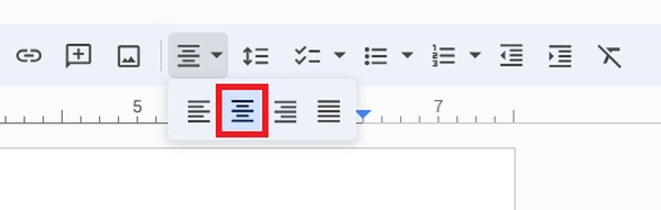 how to align text Google Docs