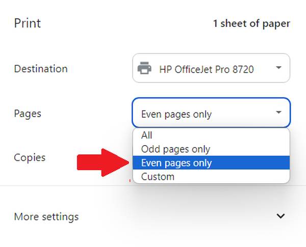 how to print a double sided paper on Google Docs