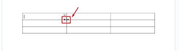 how to change size of table in Google Docs