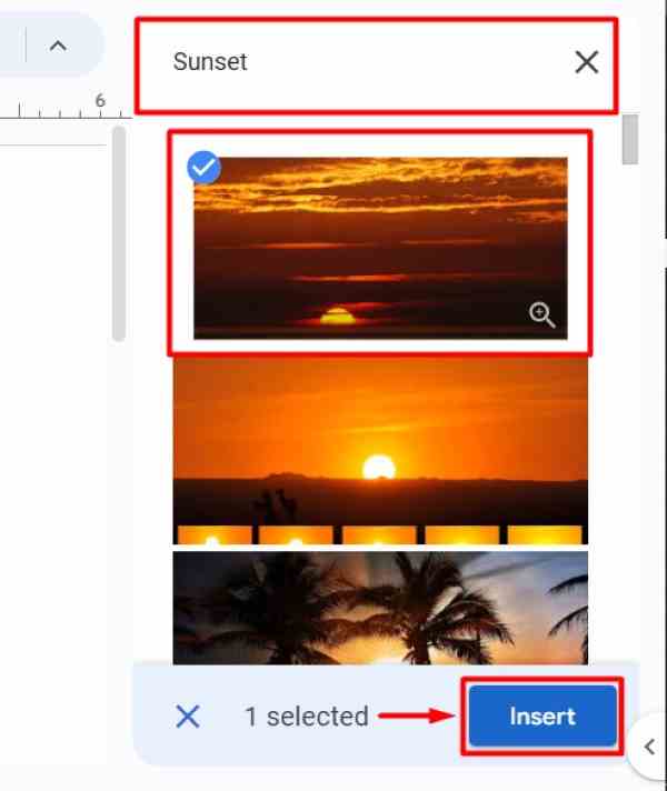 how to crop image in Google Docs