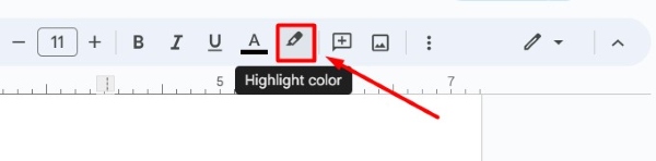 how to highlight a table in Google Docs