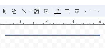 how to insert thick line in Google Docs