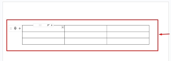 how to resize table in Google Docs