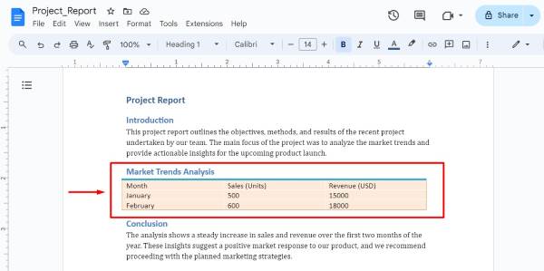 how to rotate table in Google Docs