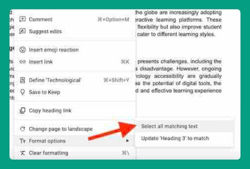 Select All Matching Text in Google Docs (Easiest Way in 2024)