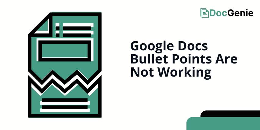 bullet points not working in google docs