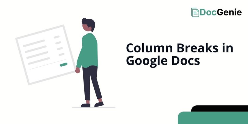 google docs column break