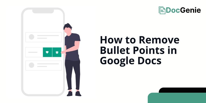 remove bullet points google docs