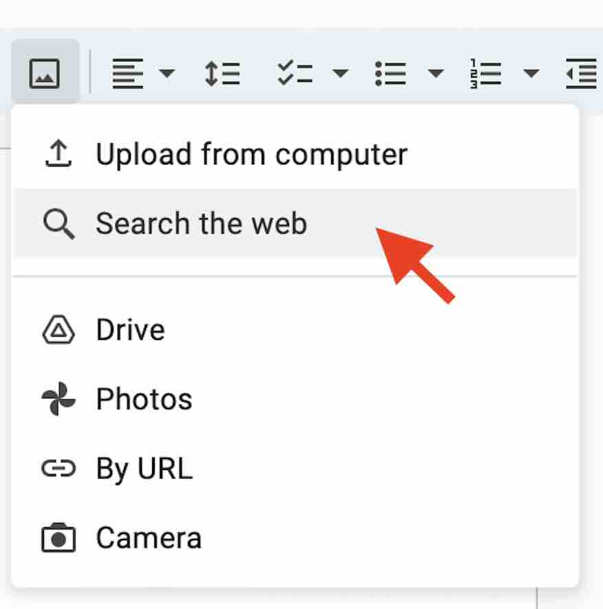 how to add images in Google Docs