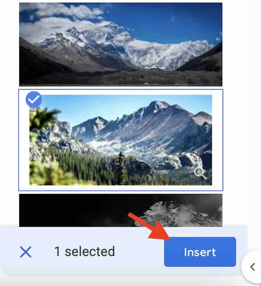 how to add image to Google Docs