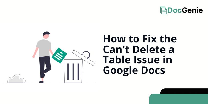 delete table google docs