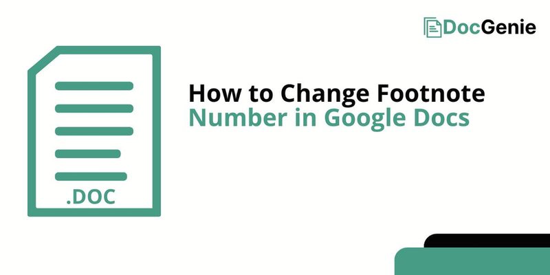 changing footnote number in google docs