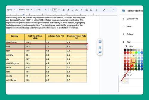 Alternating Colors in Google Docs Table (How to Set Up in 2024)