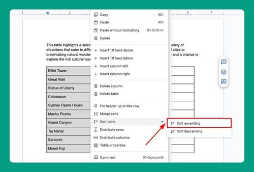 Sort Table Alphabetically in Google Docs (Easiest Way in 2025)