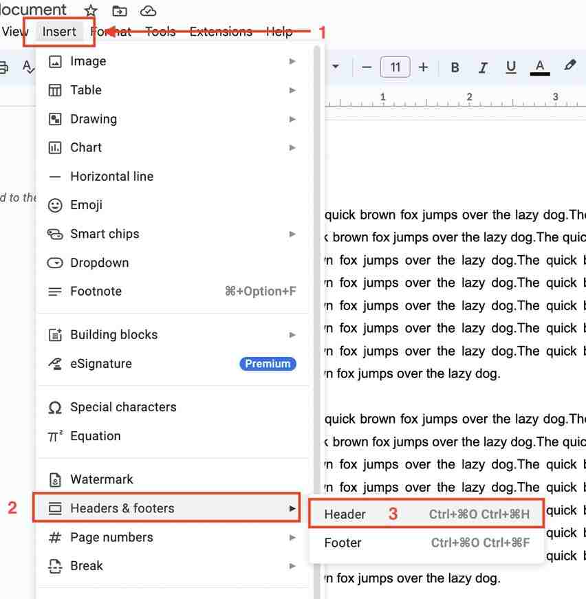 google docs apa style headers