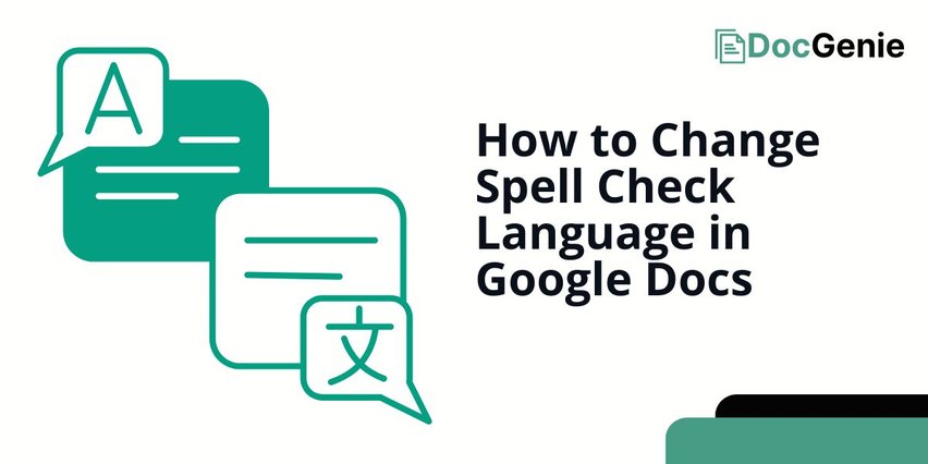 google docs spell check language change