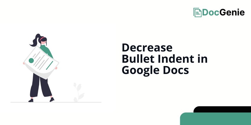 reducing google docs bullet indent