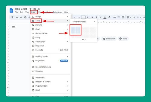 How to Make a Table Chart on Google Docs (Easiest Way in 2024)