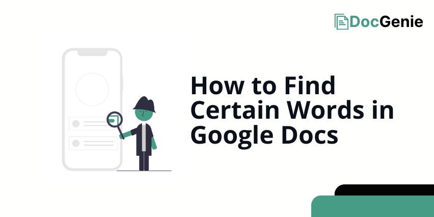 how to find specific words google docs