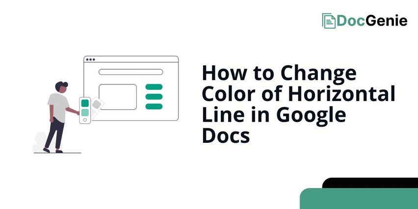 google docs horizontal line color