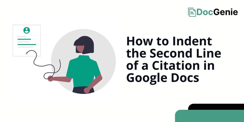 how to indent second line of citation google docs