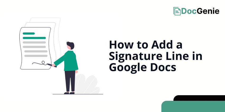 how to add signature line in google docs