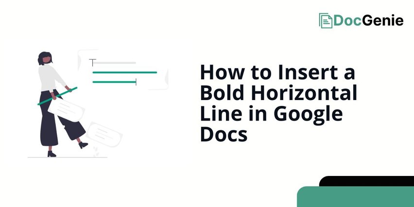 google docs insert bold horizontal line