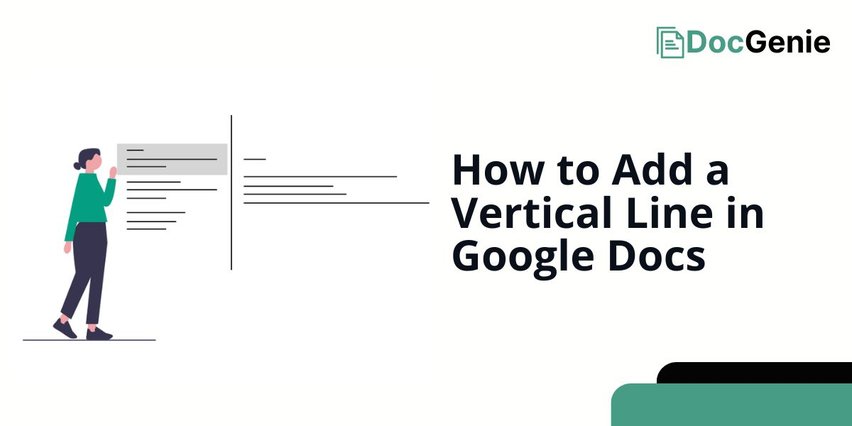 how to insert vertical line in google docs