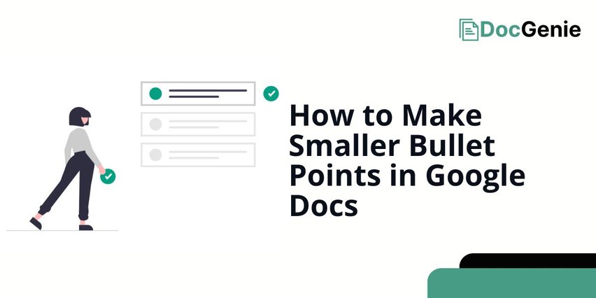 smaller bullet points google docs