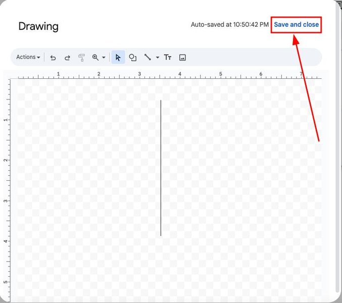 how to add vertical lines in google docs