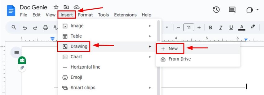 google docs change horizontal line color