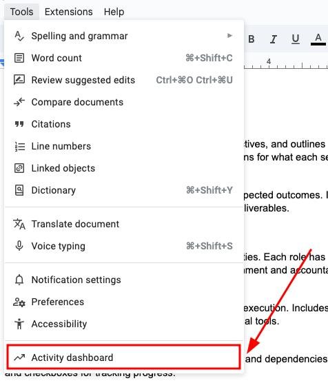 google docs check view history