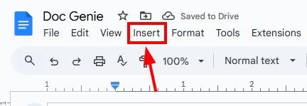 google docs make bold horizontal line