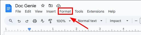 google docs spread out letters