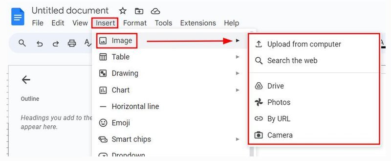 wrapping images google docs