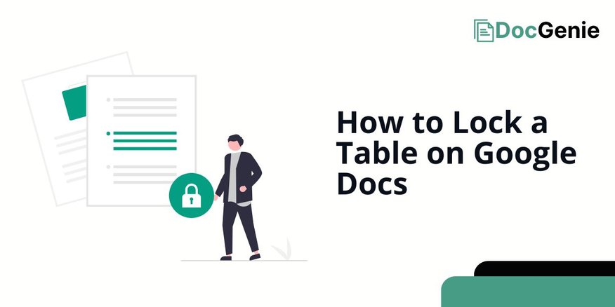 google docs lock a table