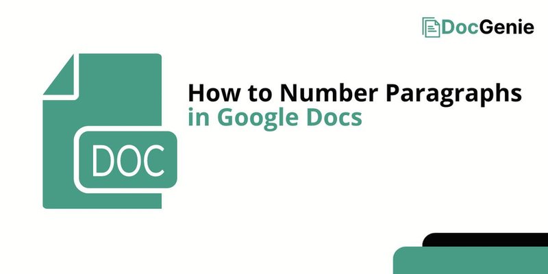 number paragraphs in google docs how to 