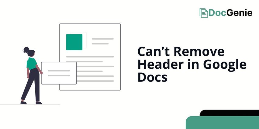 google docs can't remove header