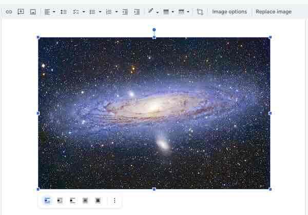 how to lock images Google Docs