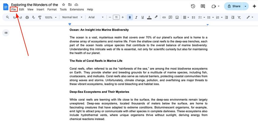 columns google docs not working