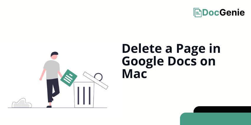 how to in google docs on mac delete a page